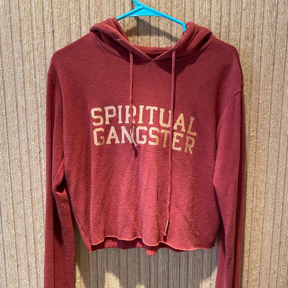 Spiritual Gangster crop sweater shirt